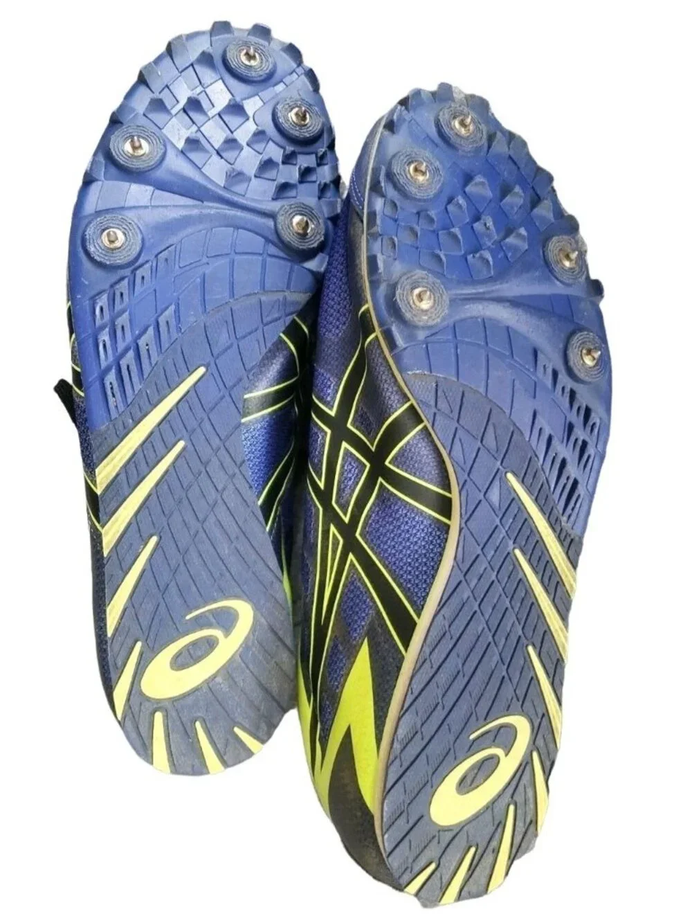 ASICS Hyper LD Mens Track Field Shoes Cleats Tool Blue G404Y Running Size 12